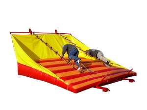 Jacob's Ladder 17x15x9 $450.00 This is a race against an opponent and a test of your own skill. Each of two competitors try to climb up the rope ladder. The one who makes it to the top first wins