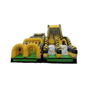 Atomic Nuclear Rush 55x21x21 $1,200.00 This unit is a gigantic three piece design that weighs over 1500lbs. The final piece is the Atomic Drop, a gigantic Rock Climb Slide that ends with a drop into an air bag. This is a crowd pleasure for children of all ages. 